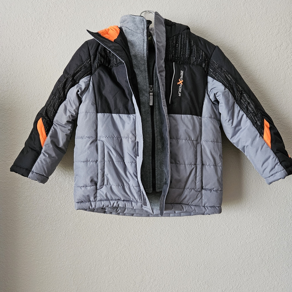 ZeroXposur Kids Black and Gray Puffer Jacket